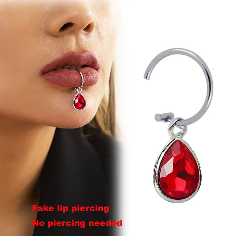 Body Jewelry Labret - 1 Máy Tính Giả Xuyên Môi