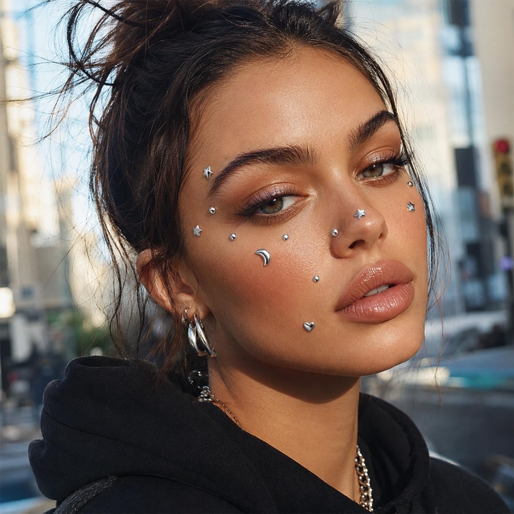 Fake Piercings Balls Stick on  - đánh giá và giá Body Jewelry Labret