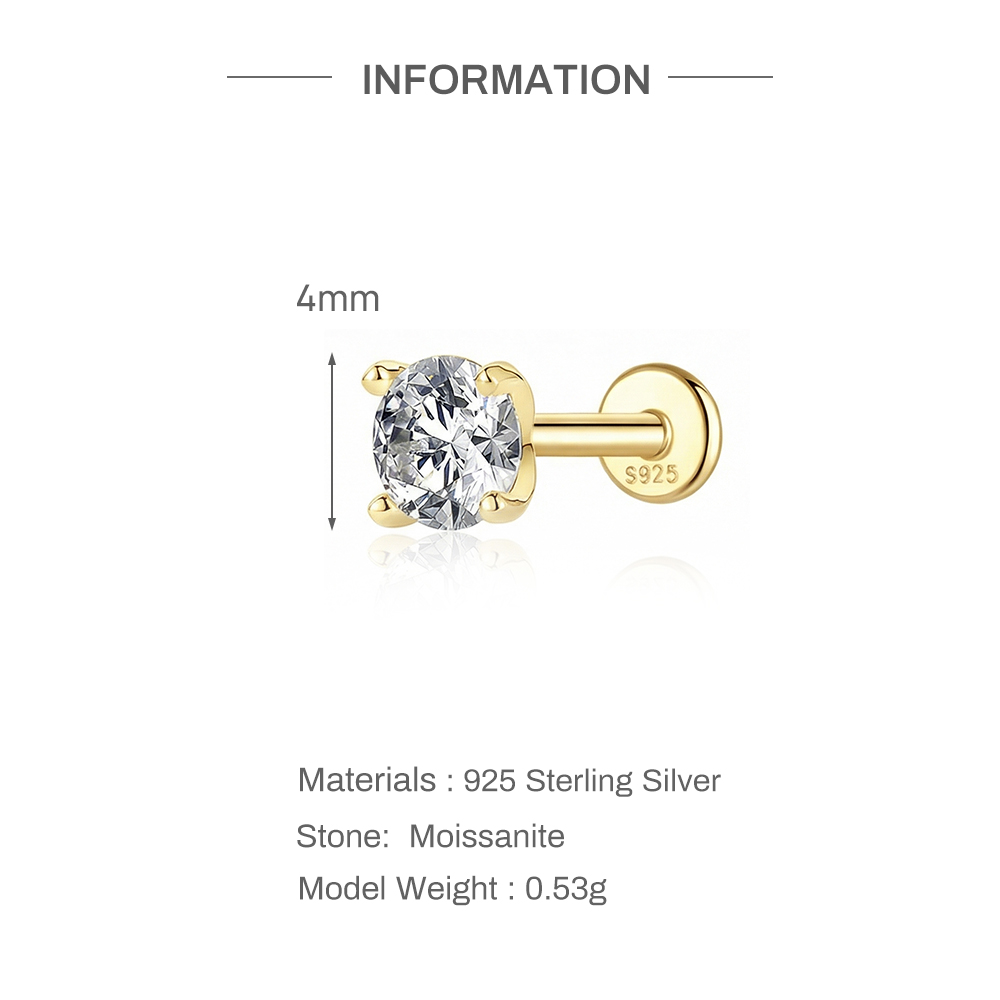 Aide 925 Sterling Silver Moiss - đánh giá và giá Body Jewelry Labret