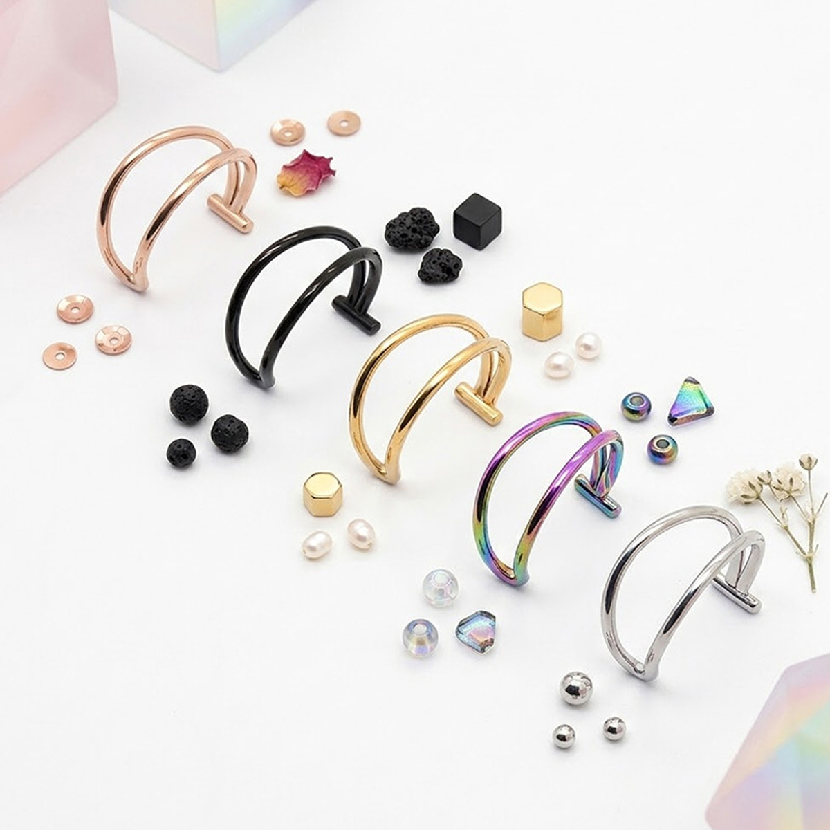 2PCS 20G Fake Nose Ring Set, N - đánh giá và giá Body Jewelry Labret