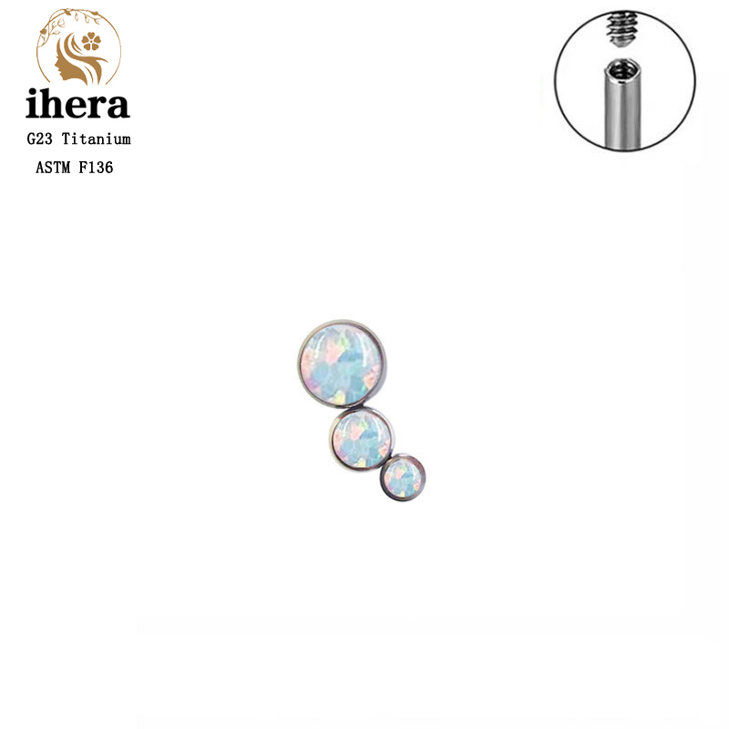 G23 Titan Tròn Đính Đá Zircon  - đánh giá và giá Body Jewelry Labret