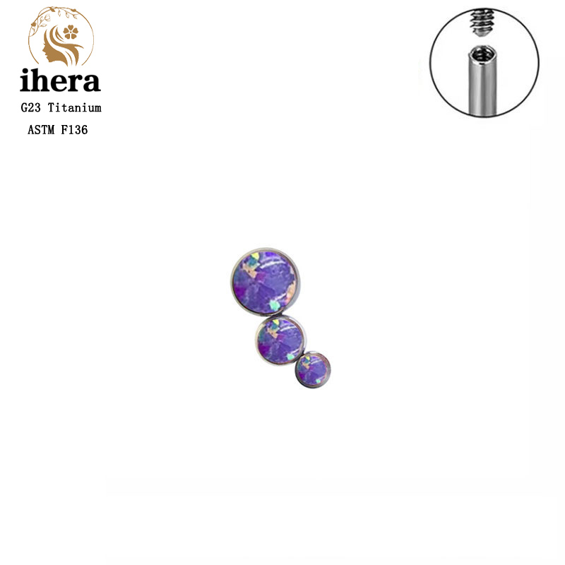 G23 Titan Tròn Đính Đá Zircon  - đánh giá và giá Body Jewelry Labret
