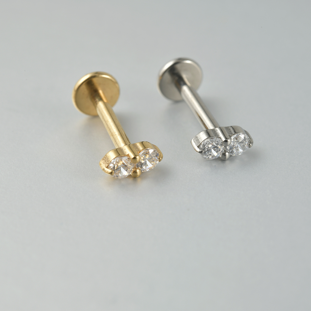 2-1PCS Titanium Daisy Sunflowe - đánh giá và giá Body Jewelry Threadless
