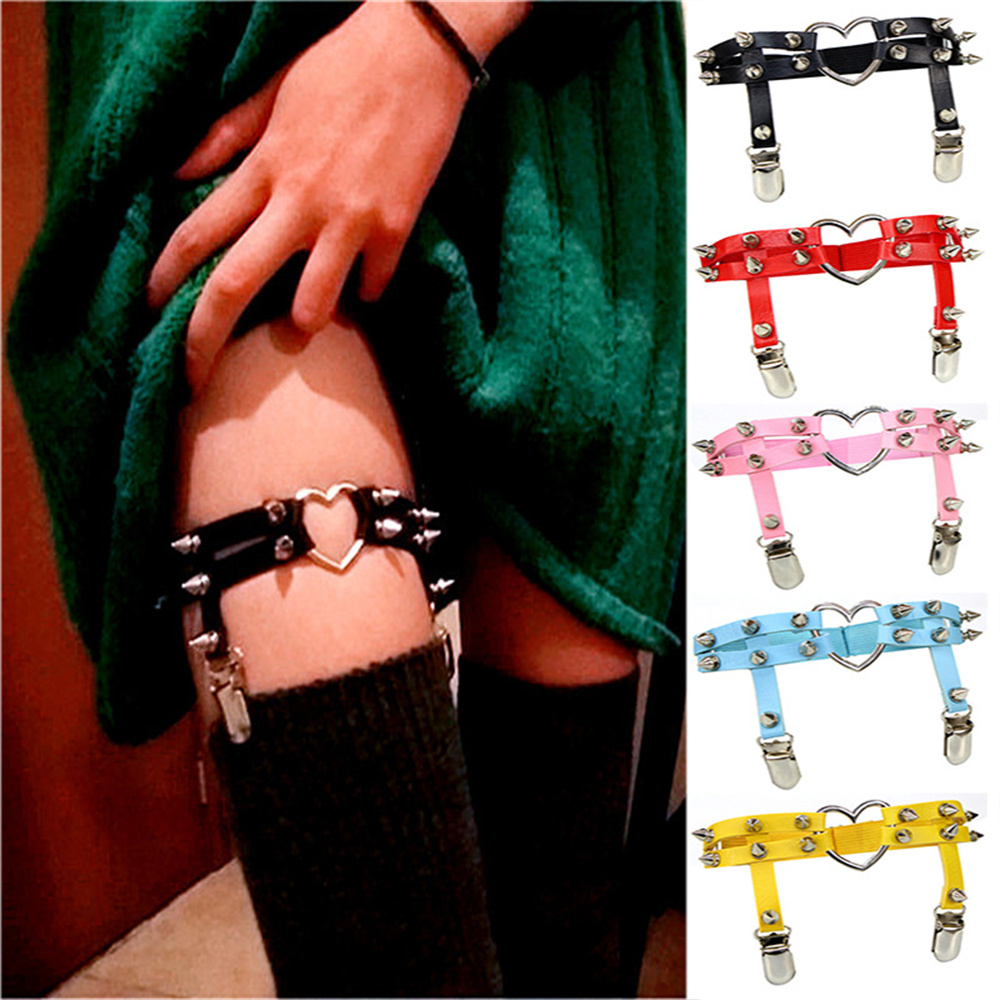 1Pcs Women Punk Goth Heart PU  - đánh giá và giá Body Jewelry Rings