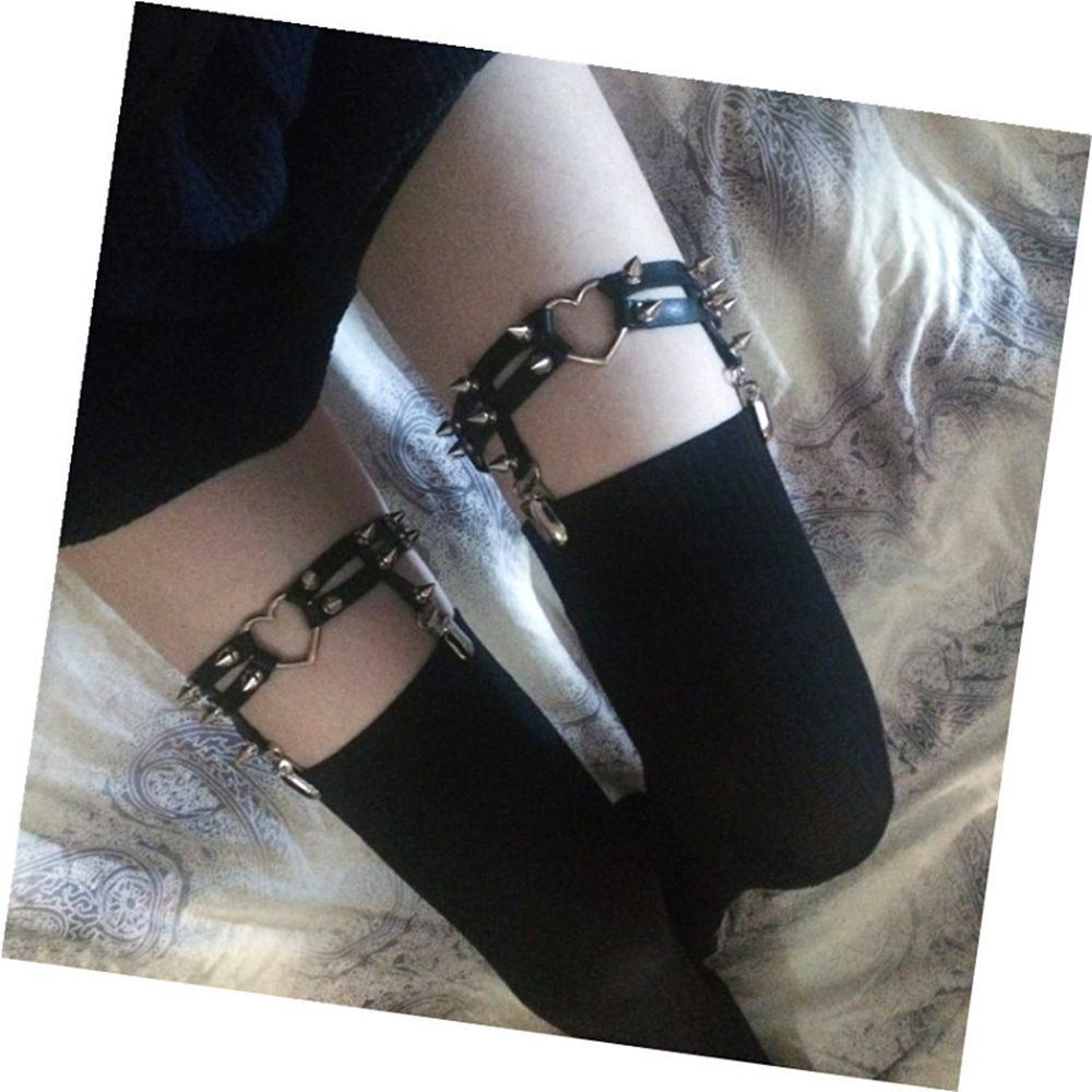 1Pcs Women Punk Goth Heart PU  - đánh giá và giá Body Jewelry Rings
