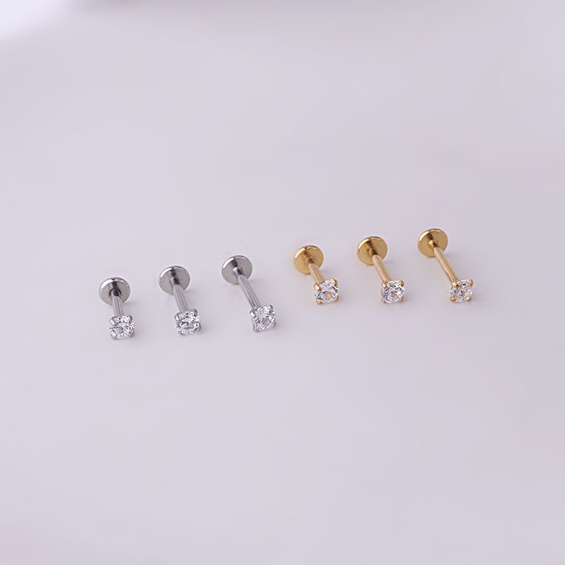 2pcs Stainless Steel Piercing  - đánh giá và giá Body Jewelry Labret