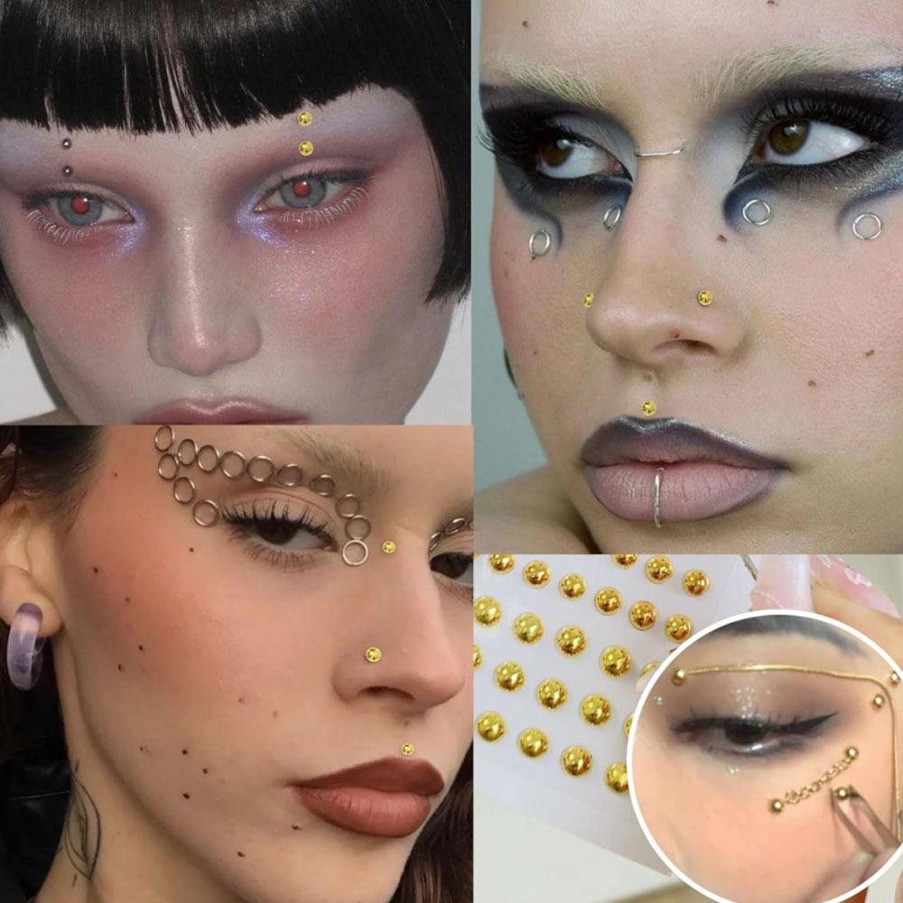 661Pcs Set Face Fake Piercings - đánh giá và giá Body Jewelry Rings