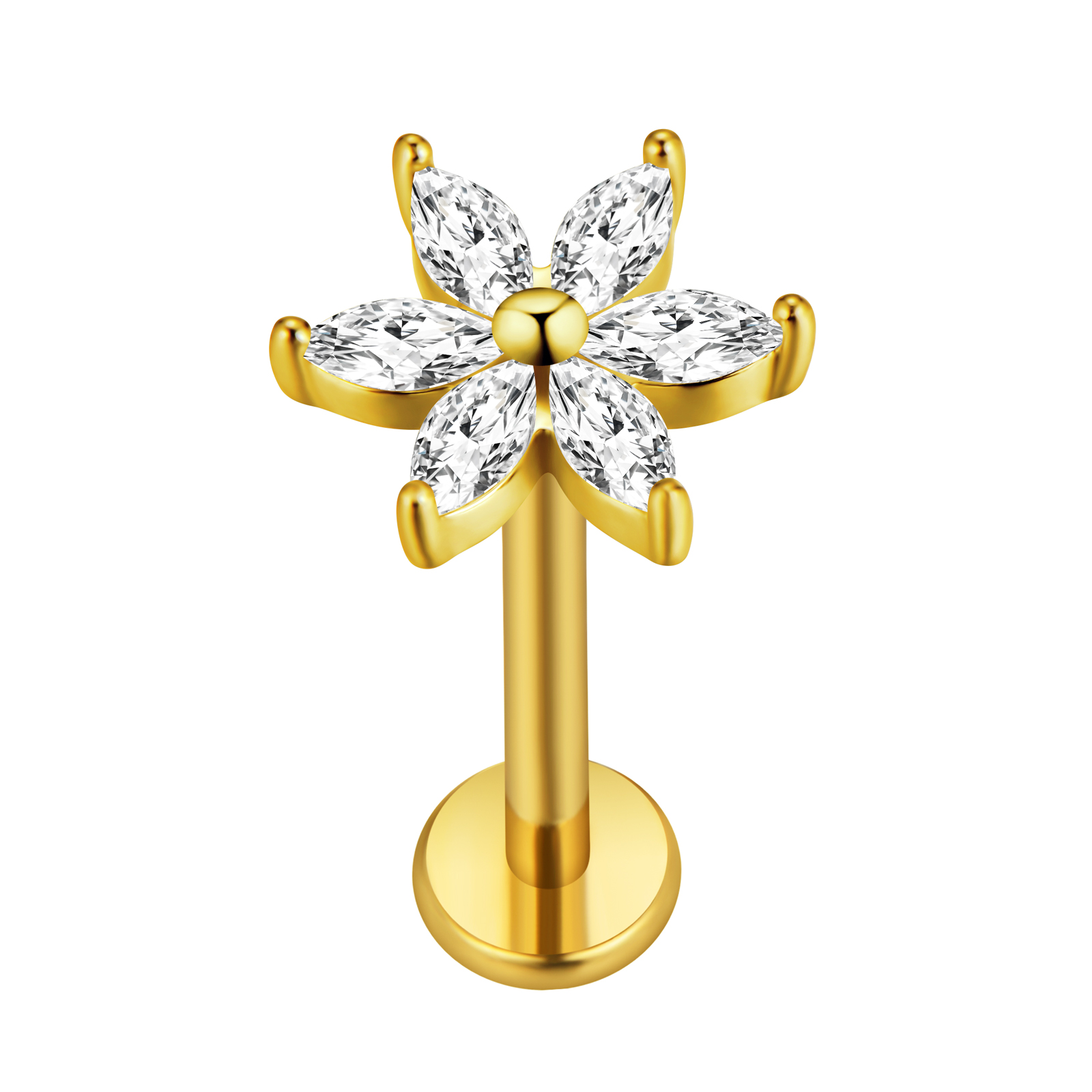 Maple Leaf Labret Piercing Sta - đánh giá và giá Body Jewelry Labret