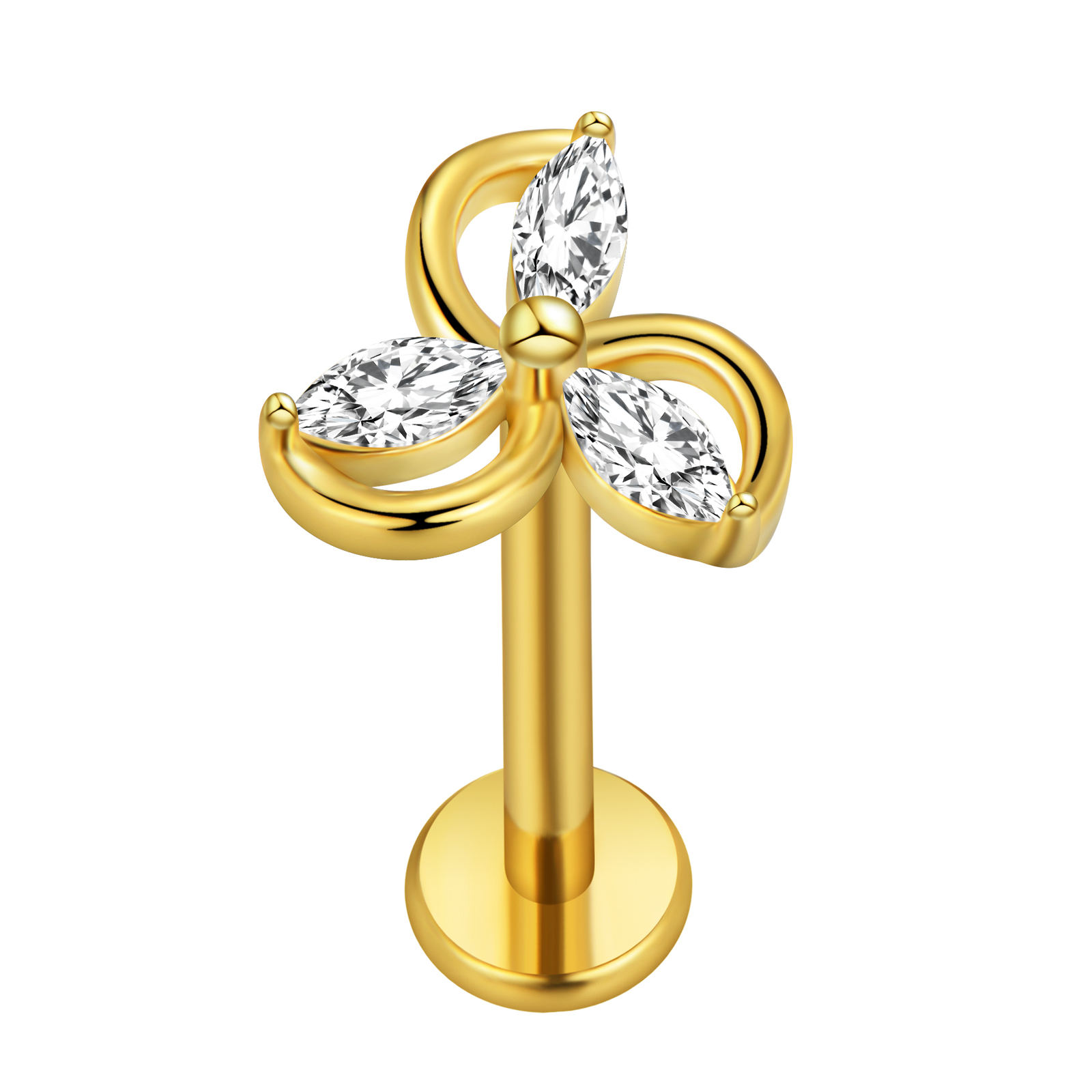 Maple Leaf Labret Piercing Sta - đánh giá và giá Body Jewelry Labret