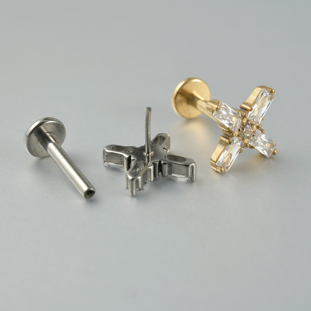 1PC G23 Titanium Threadless Pu - đánh giá và giá Body Jewelry Threadless