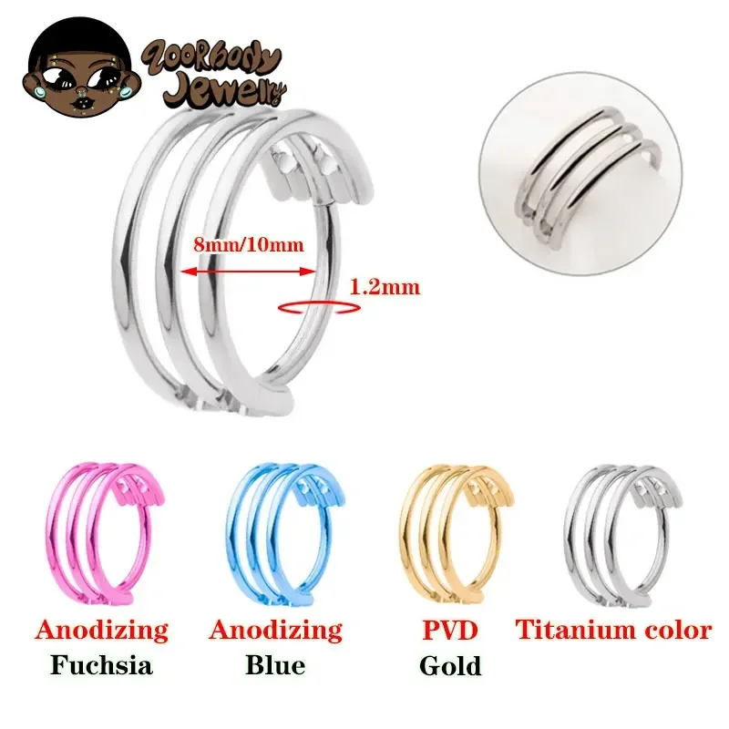 G23 Titanium Three Layer Hollo - đánh giá và giá Body Piercing Quality Jewelry