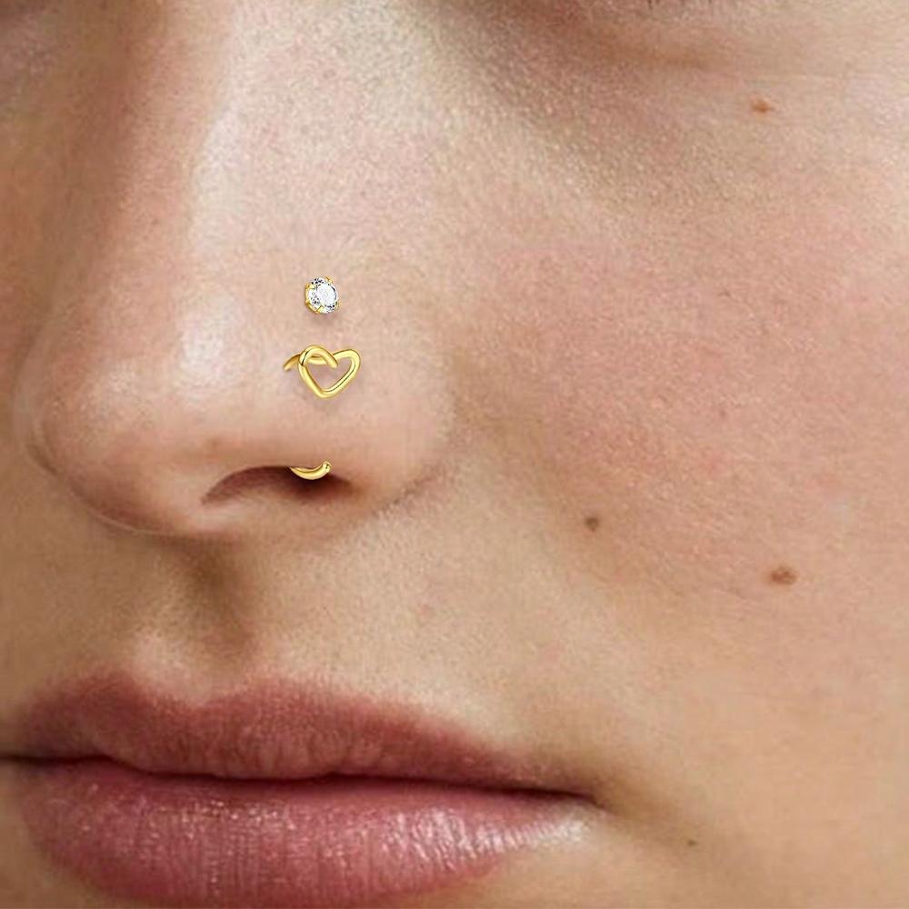 5Pcs Nose Ring Hoops Threadles - đánh giá và giá Body Jewelry Threadless