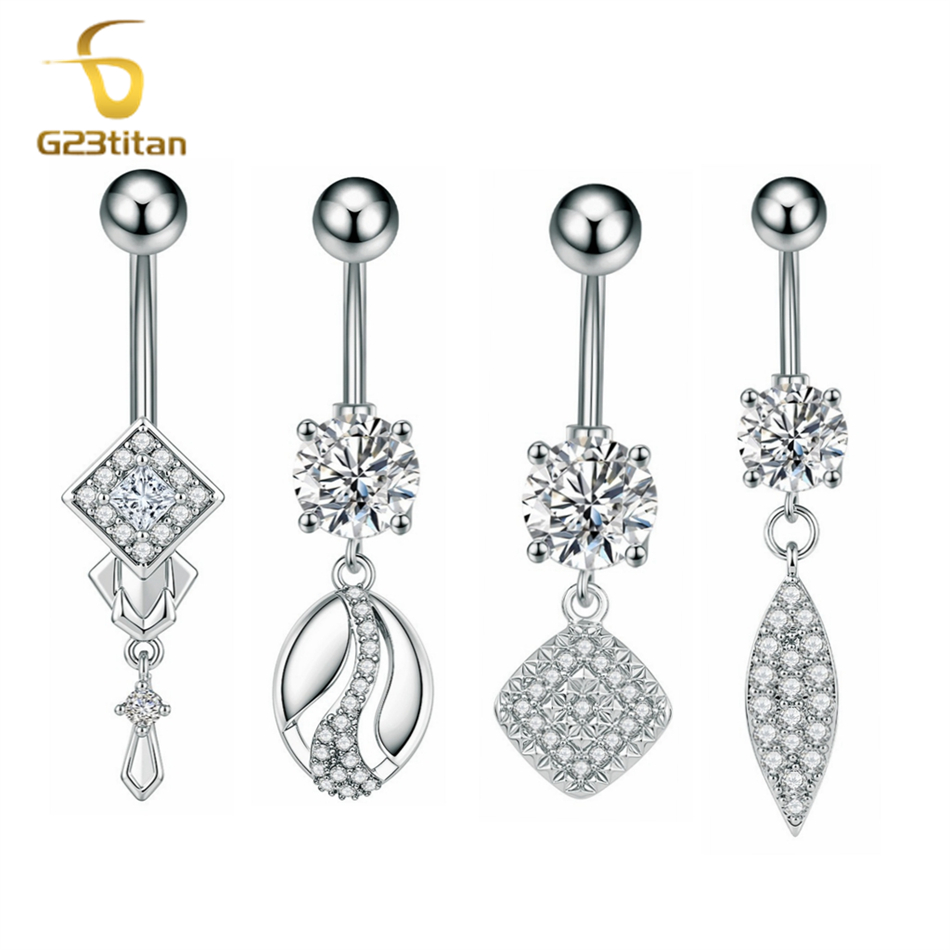 Silver Color Geometric Sparkli - đánh giá và giá Body Piercing Quality Jewelry