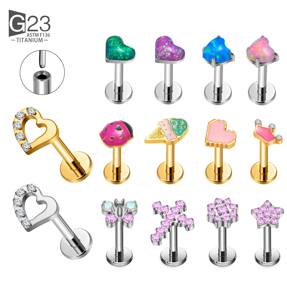 G23 Titanium Threadless Pierci - đánh giá và giá Body Jewelry Threadless