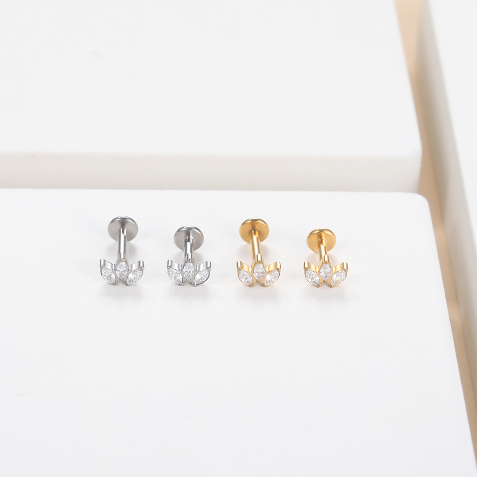 1pc Labret Piercing Titanium L - đánh giá và giá Body Jewelry Labret