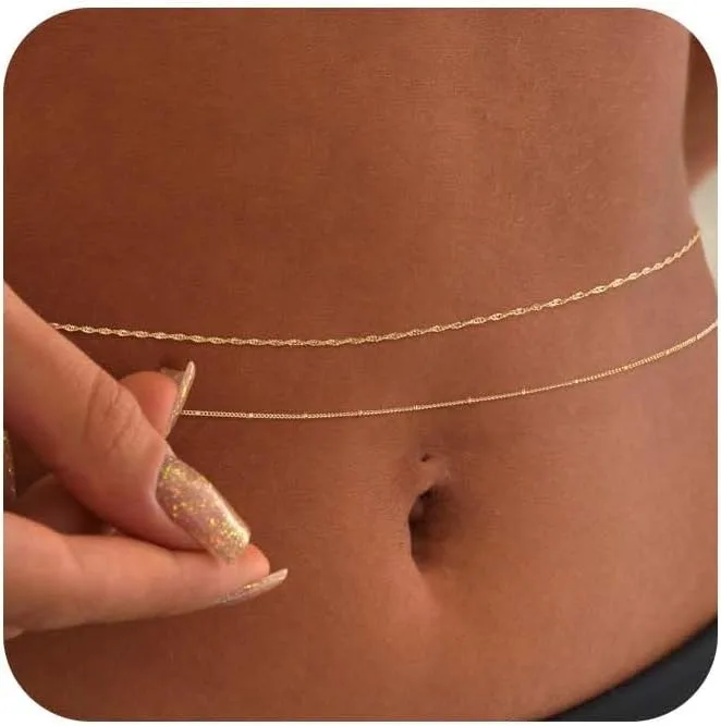 14k Gold Plated 26-33Inch Adju - đánh giá và giá Body Jewelry Usa